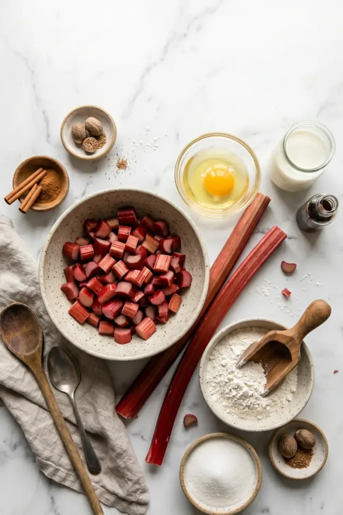 Simple Ingredients for the Best Rhubarb Fritters